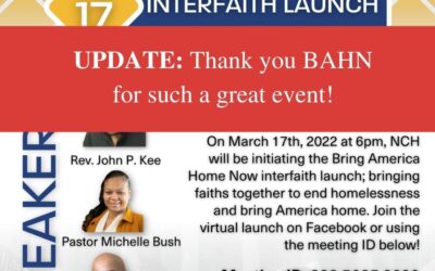 Bring America Home Now — Interfaith Launch